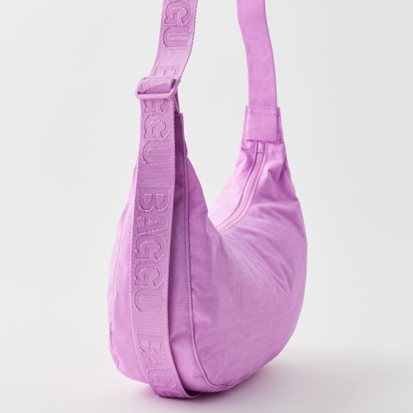 NWT Baggu Crescent Bag Medium - Peony - Picture 7 of 11